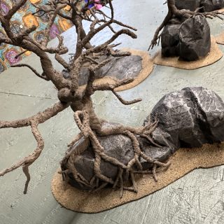 The rocks and armatures come together