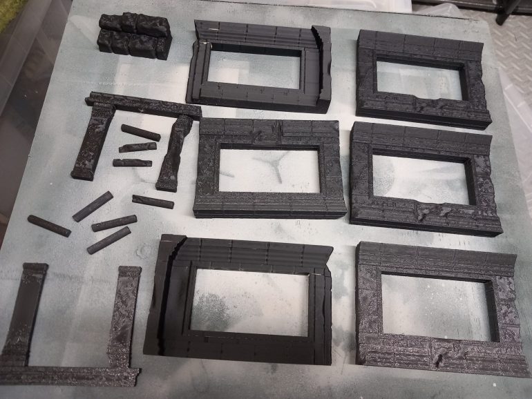 Final batch of prints for the ancient temple