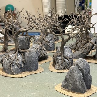 The rocks and armatures come together