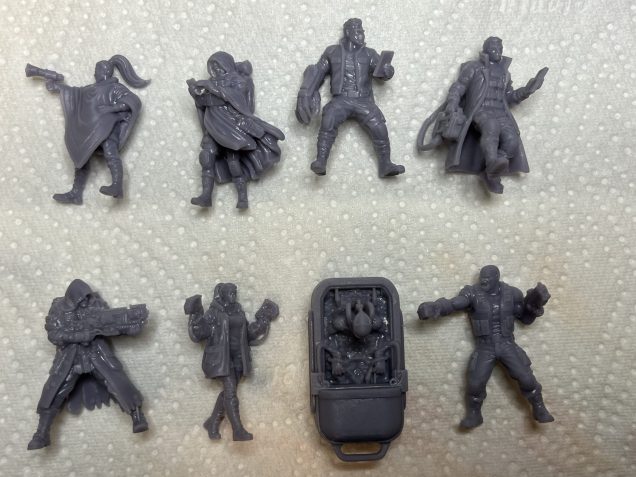 The Neon Underground. Top left to bottom right: Propaganda Hacker; Saboteur; Manipulator Hacker; AGI Tracker; Combat Hacker; Combat Hacker; Cyberspace Junkie; Muscle