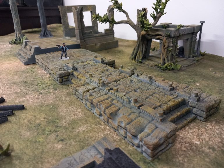 Grey spray either green and brown dry brush