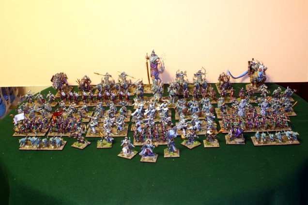The full army completed and ready to continue to scap up draws...barely!