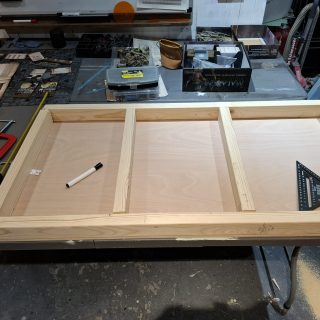 Building the base boards.