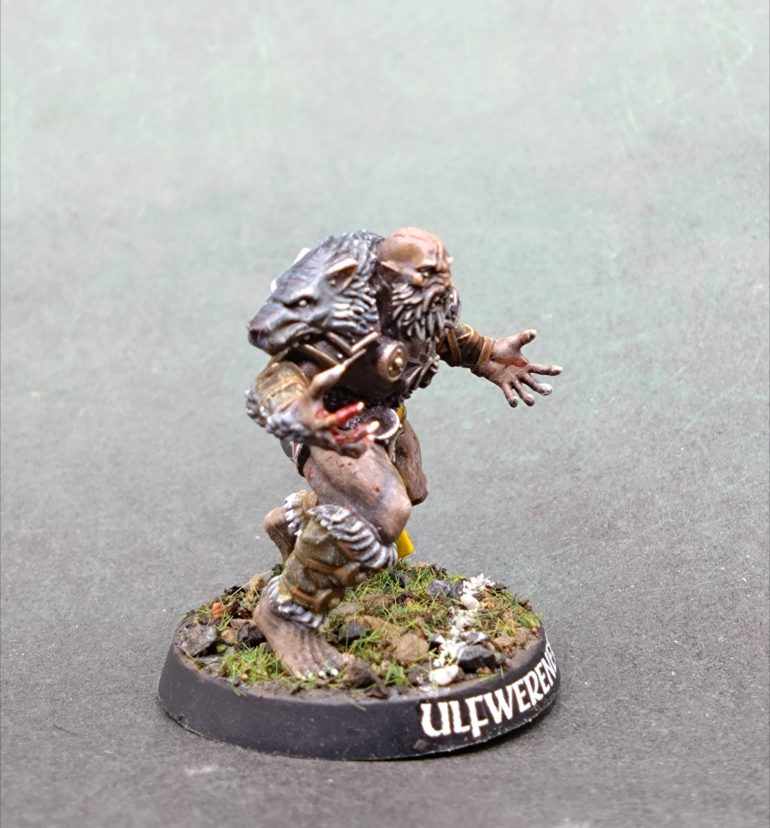 The pelt might be over highlighted because earlier in the coat looked my blue grey and stood out more.