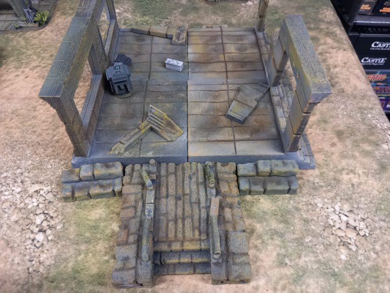 The tellus wargames temple pieces give the option to do wider sections but not corners which is a bit strange. I had a play around with making a smaller and squarer temple