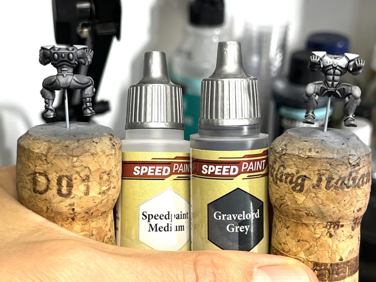 All the grey armour was Speedpainted in 1:1 Gravelord Grey and Speedpaint Medium.