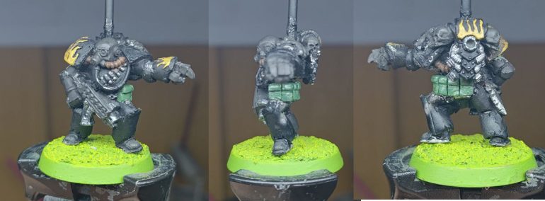 Finally I carved the lower part to create some volume for the flaps, and it was done. 