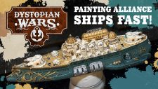 Painting Dystopian Wars! How To Paint The Alliance – Oriflamme Battlecruiser
