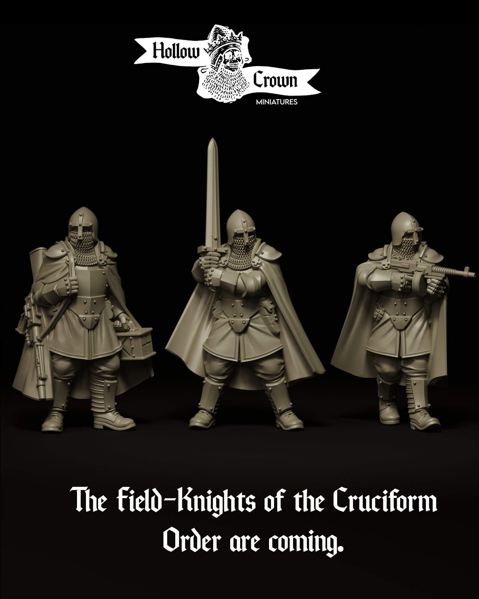 Field Knights of the Cruciform Order - Hollow Crown Miniatures