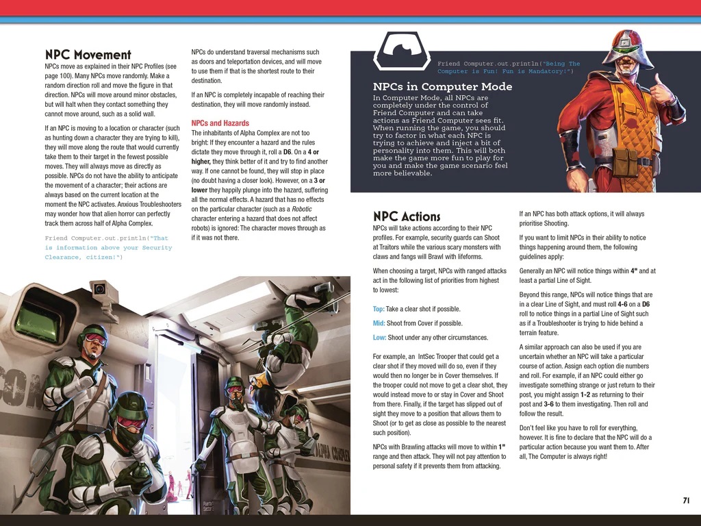 Paranoia Five Clones from Alpha Complex - Preview #1 - Modiphius