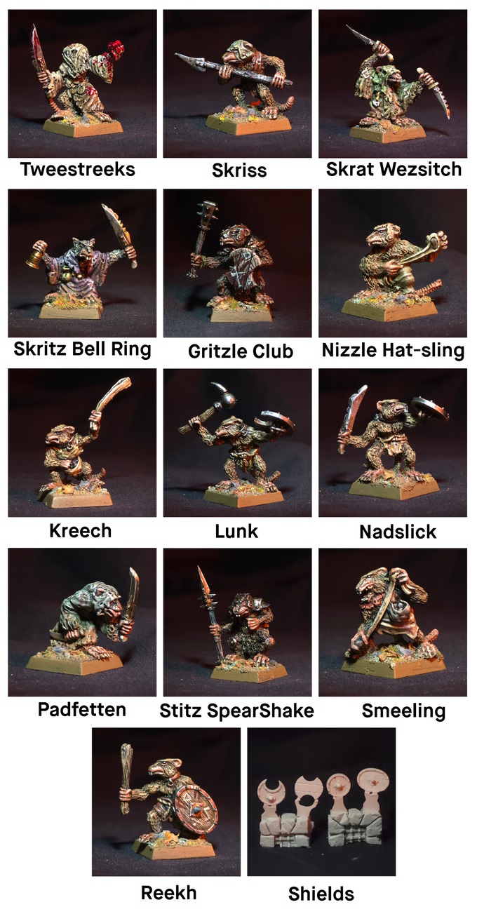 Rat Storm Rising Miniatures - Painted - Ramshackle Games