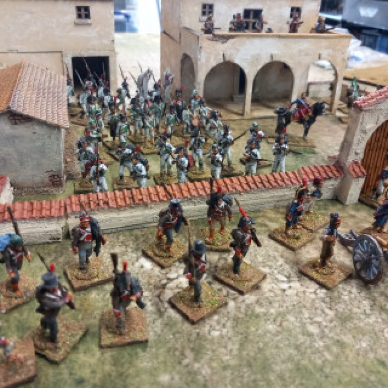 All year I've been working on napoleonic armies for shakos and bayonets. I put together both a Russian and Spanish skirmish forces. I need to add more cavalry to both these armies and the French and British I already have so more to come