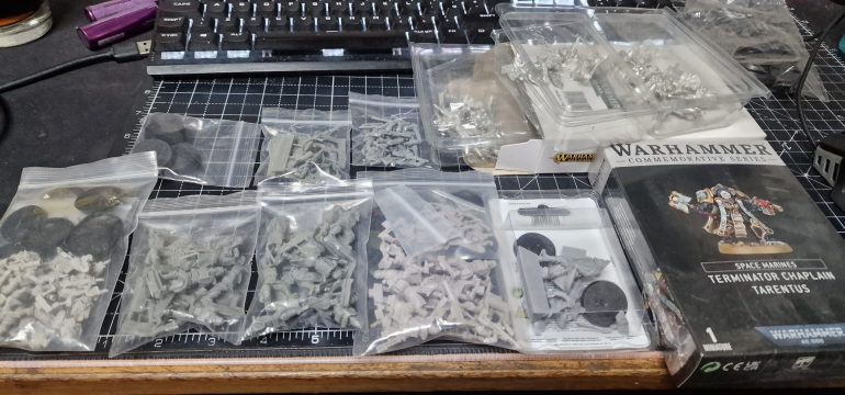 Some of the Saved models that were not assembled yet, some cleaned others broken. 