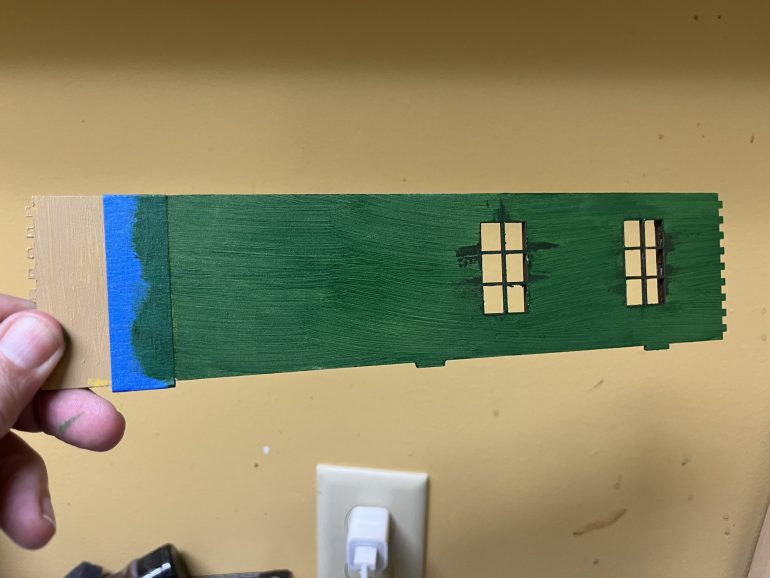 First floor interior walls.