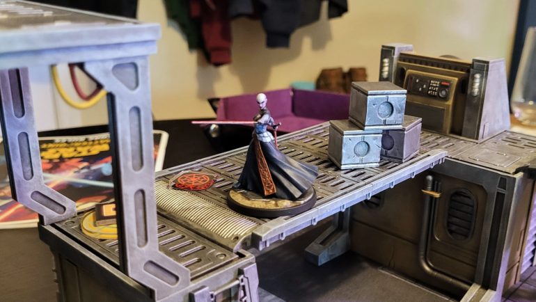 Ventress is definitely a lone wolf. To be fair, this tower was swarming with Snowtroopers a moment ago, and she managed to single-handedly clear them all out -- it was a very cinematic moment.