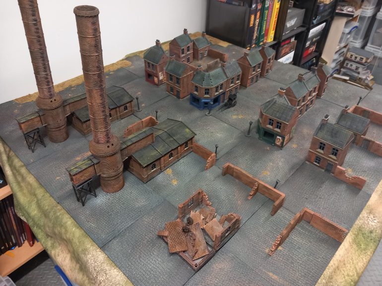 Everytime I go to a wargaming event I visit the westwind stand and pick up some empire of the dead minis. To go with them I got 3d printing a table for some steampunk games. Still need to work on the docks and a sewer system 