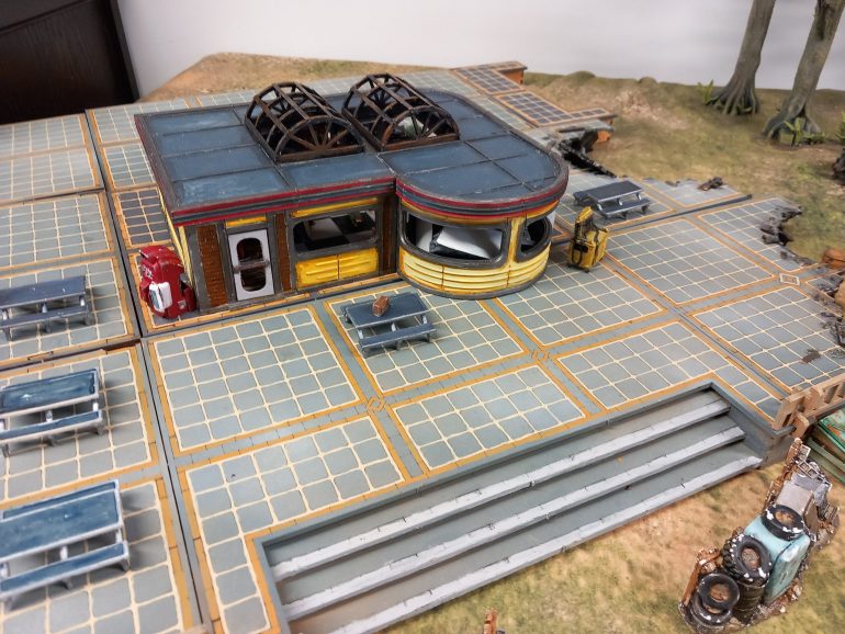 My plan is to get enough scenery pieces together to cover each of the zones found at the Nukaworld theme park. This will be used for both fallout wasteland warfare scenarios and fallout factions. When factions came out I was a bit surprised they went for the Nukaworld setting be cause it felt like a niche setting. For a new game I expected the more familiar factions rather than gangs from a DLC. That being said I'm a big fallout fan and I recently replayed the video game. 