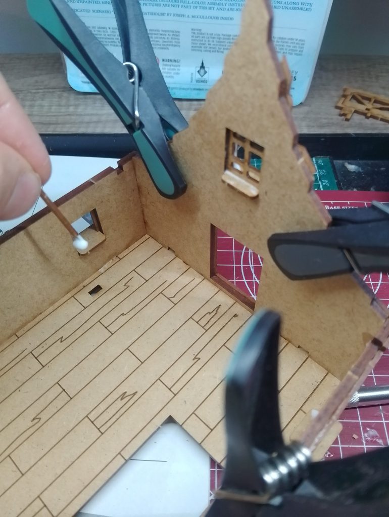 Its as simple as this, then press the piece in.