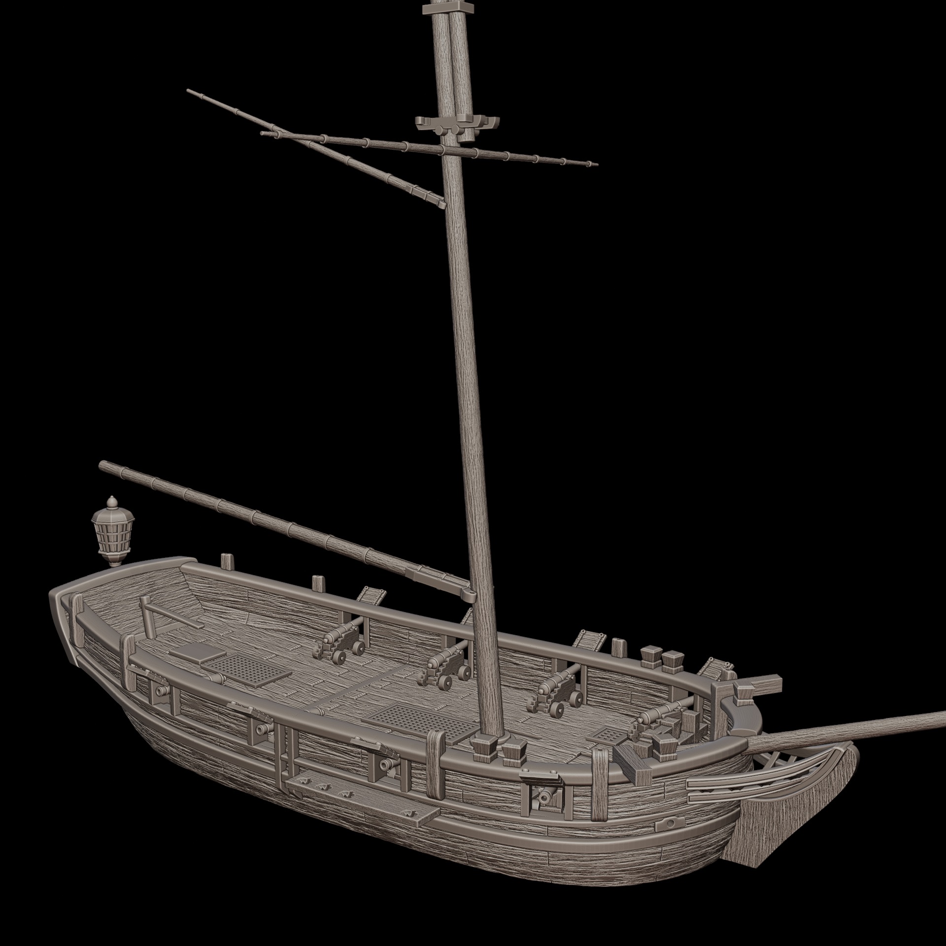 Flush-decked Sloop - Turner Miniatures