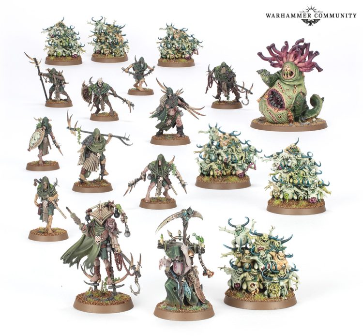 Games Workshop – Warhammer Age Of Sigmar – Maggotkin Of Nurgle: Caballeros Eslovenos – Kit De 3 Miniaturas De