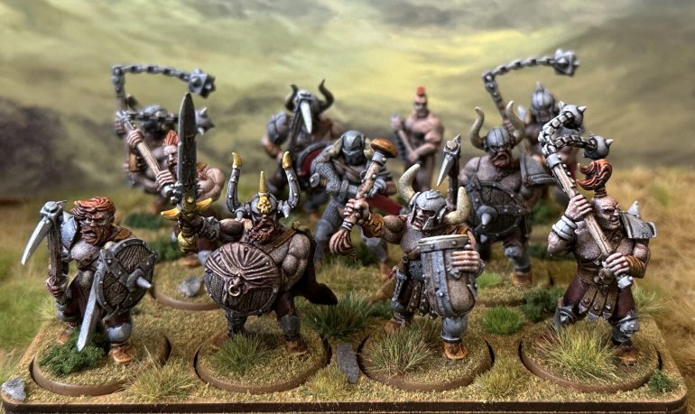 Drune Tribesmen miniature rescue finished and the 300 points are complete