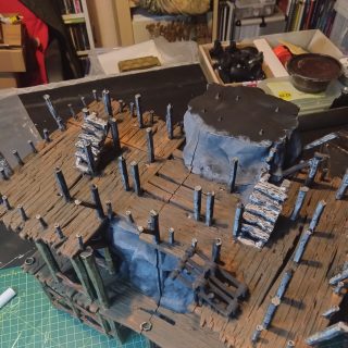 Village Centre: Base coat done!