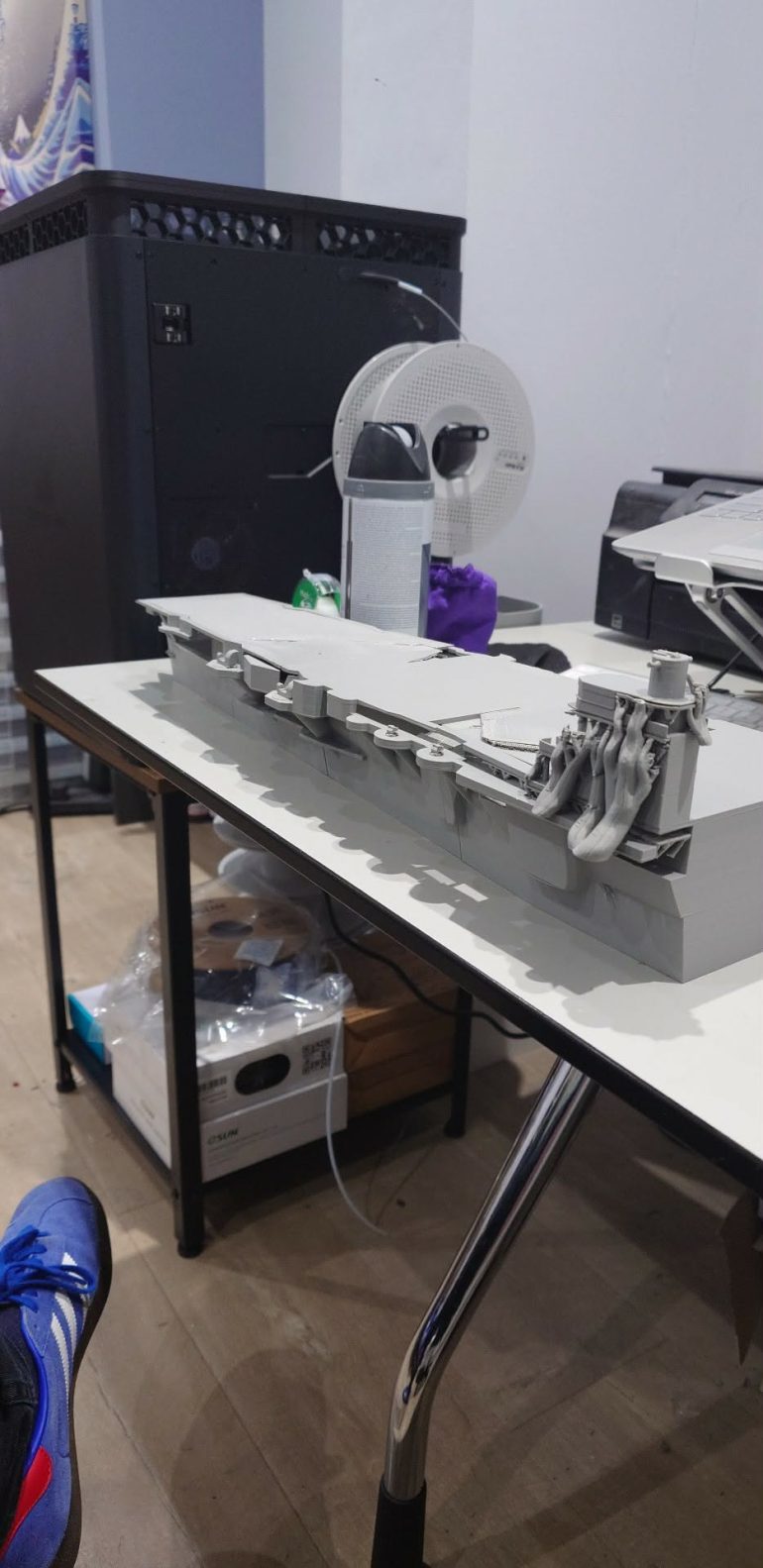 After some thought, I decided to print out a flat piece to the dimensions of the missing deck and then cut it to fill the hole. It took some messing around but I think I have sorted the issue just needs a little bit of filling. 