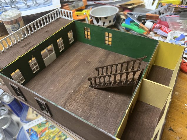 First floor bar area. I’ll be adding some more interior details down here. 