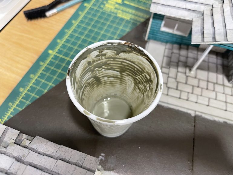 the wash colour. pretty gross really