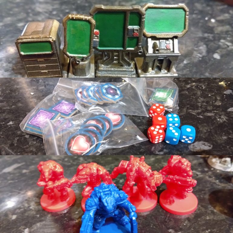 The contents of the calender were fun. I have a set of Starsaga terrain, but you can't have too much of this fun stuff and the minis appealed to me.