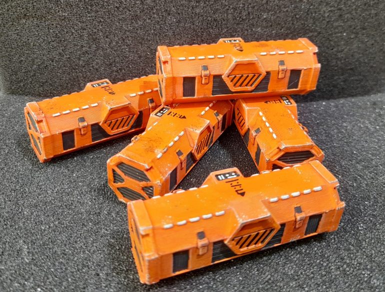 Final fixtures, and crates