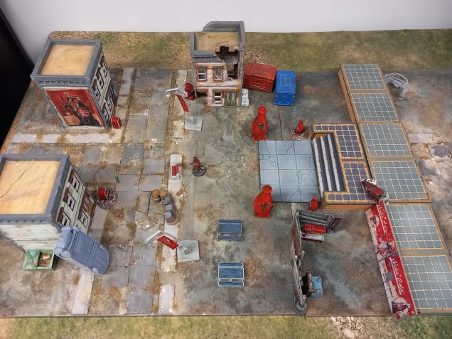 I started this zone by throwing everything on the table that I thought suits the ara and seeing what I might need to add