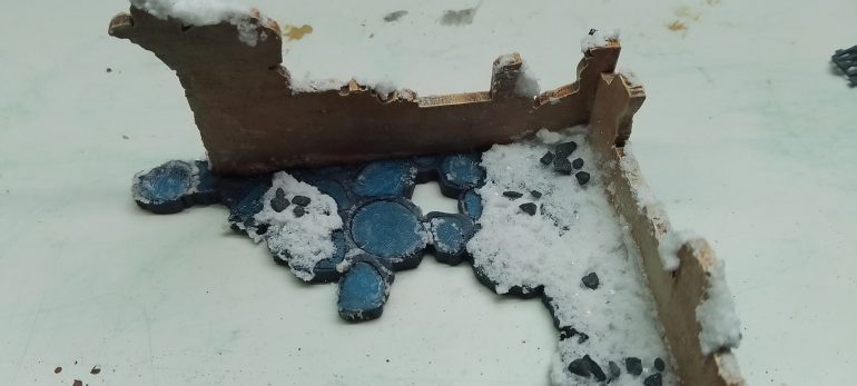 a test piece, it takes 4 hours to dry and three coats (little puddles like a wash not spread to make)