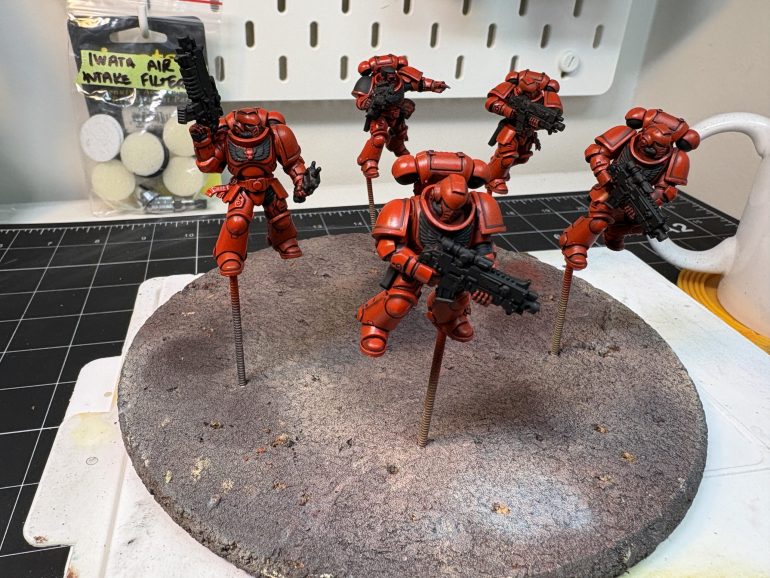 Shading and black backing