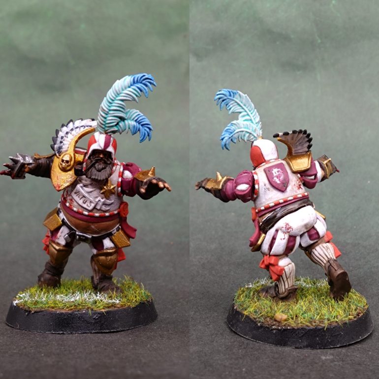 Thankfully the piece was still on the sprue, painted it up separately and slapped it on there.