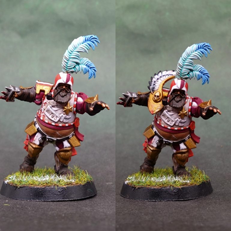 Then I realised that there was a shoulder shield missing from the build and this seemed an integral part of their player type and aesthetic to ID them when playing the game.