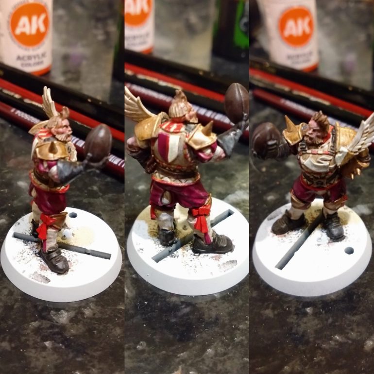 I looked online for instructions, but found a video of the team being assembled instead. I looked at the studio paint job for colour inspiration.