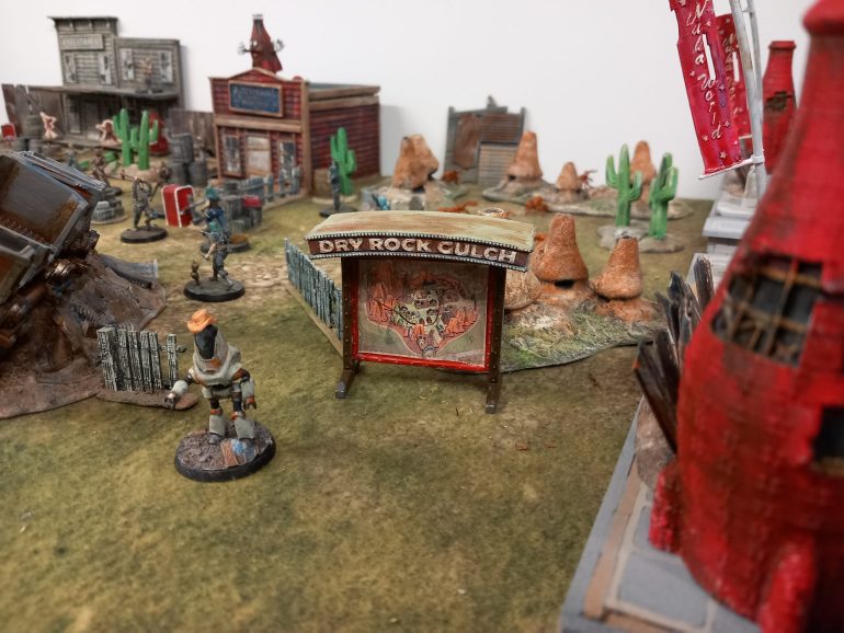 I think that will do for the western part of nukaworld. I'm tempted by galactic zone next but I have been doing a few pieces that match nuka town USA so I might look at that