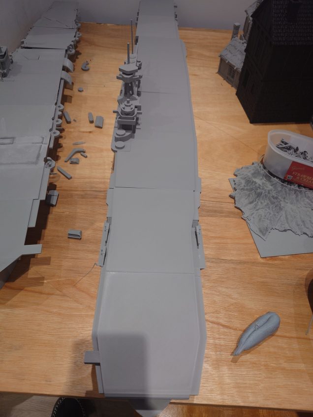 The entire Yorktown printed out in 8 sections.