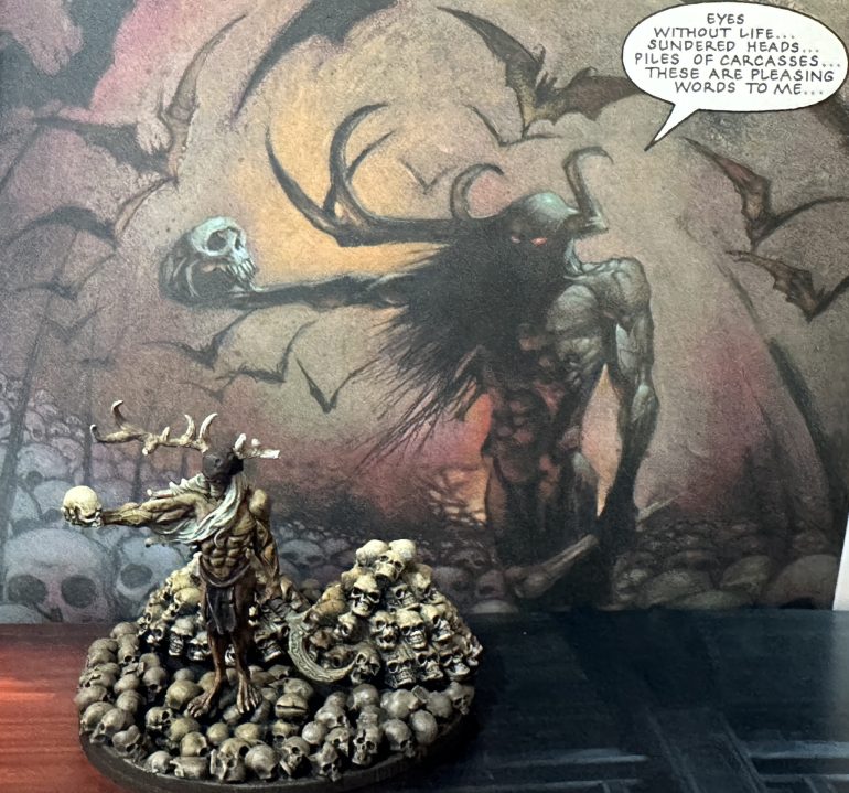 Eyes without life...sundered heads...piles of carcasses...these are pleasing words to me...