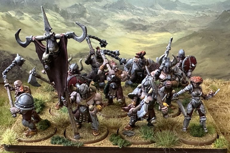 Drune Tribesmen miniature rescue finished and the 300 points are complete