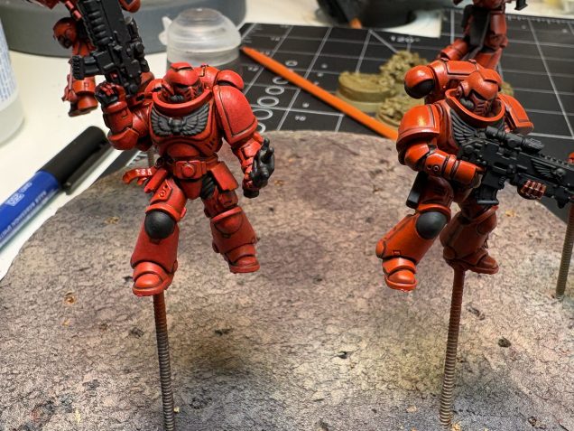 Shading and black backing