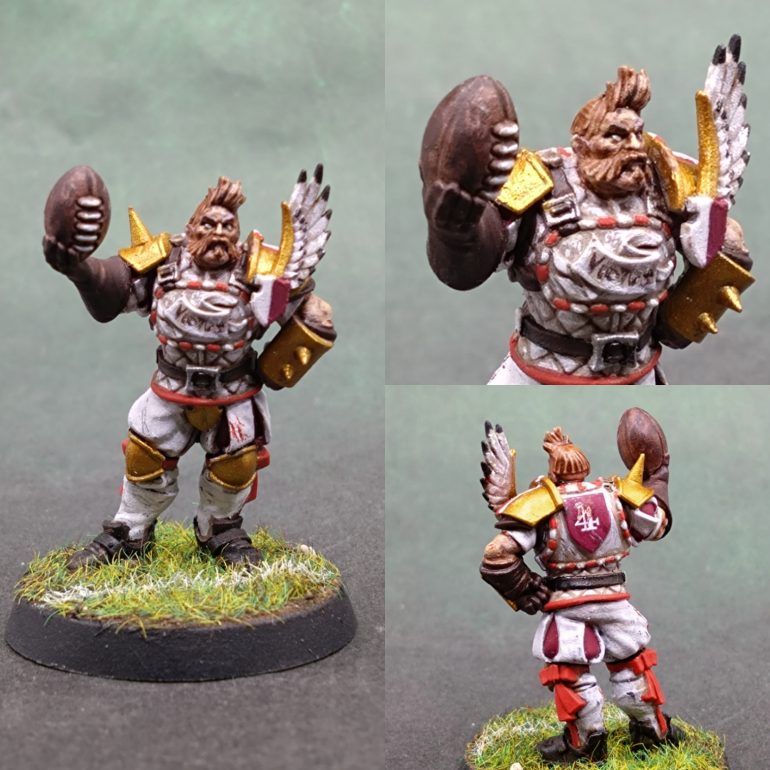 Different hair colour and different combinations of the white and pink / purple will make the guy unique enough on the pitch.