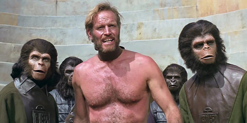 A planet where apes evolved from men?