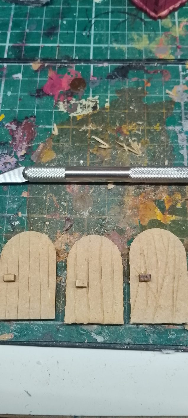 Added a few knobs and knife marks to give some texture