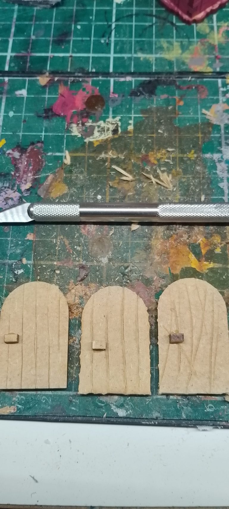 Added a few knobs and knife marks to give some texture