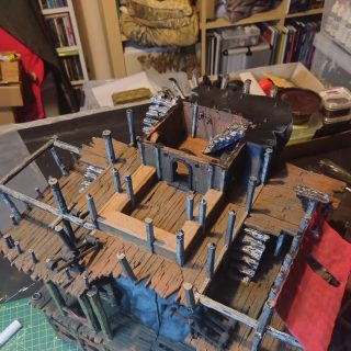 Village Centre: Base coat done!