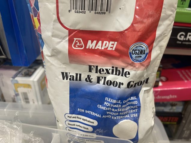 get you some tile grout. the preference is one in the right colour. i only had white