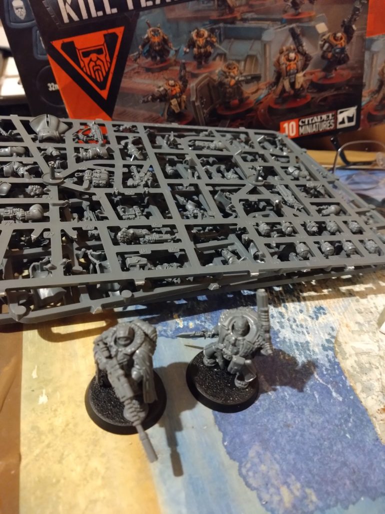 But also want to paint projects I actually want to play with sooner also, so I began building a Leagues of Votan KillTeam.