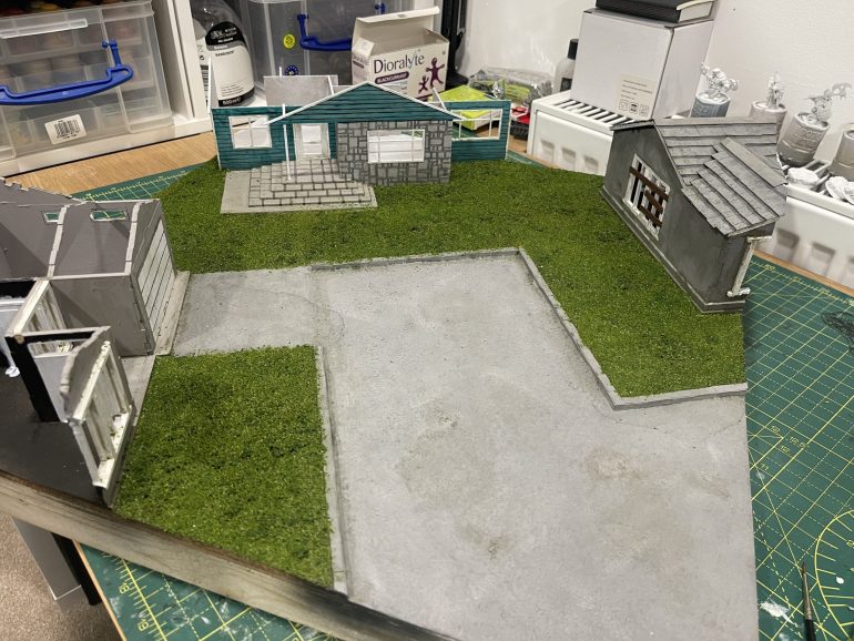 when it is dried you can see the effect is quite good, if a little clean.